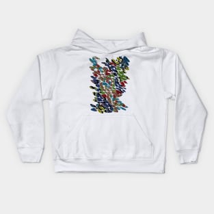 Aboriginal Art - Walking The Land Pattern Kids Hoodie